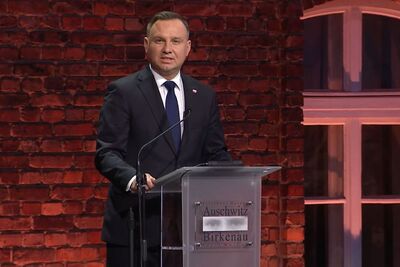 75. rocznica wyzwolenia niemieckiego nazistowskiego obozu Auschwitz-Birkenau, 27 stycznia 2020. Fot. Agnieszka Masłowska (IPN)