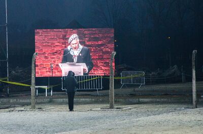 75. rocznica wyzwolenia niemieckiego nazistowskiego obozu Auschwitz-Birkenau, 27 stycznia 2020. Fot. Agnieszka Masłowska (IPN)