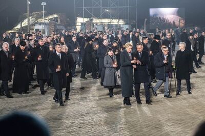 75. rocznica wyzwolenia niemieckiego nazistowskiego obozu Auschwitz-Birkenau, 27 stycznia 2020. Fot. Agnieszka Masłowska (IPN)