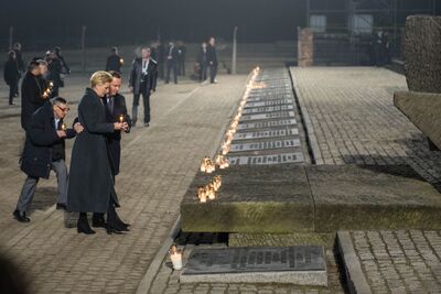 75. rocznica wyzwolenia niemieckiego nazistowskiego obozu Auschwitz-Birkenau, 27 stycznia 2020. Fot. Agnieszka Masłowska (IPN)