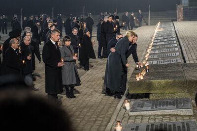 75. rocznica wyzwolenia niemieckiego nazistowskiego obozu Auschwitz-Birkenau, 27 stycznia 2020. Fot. Agnieszka Masłowska (IPN)