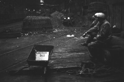 Strajk w Hucie im. Lenina, wiosna 1988 r. Fot. Andrzej Stawiarski