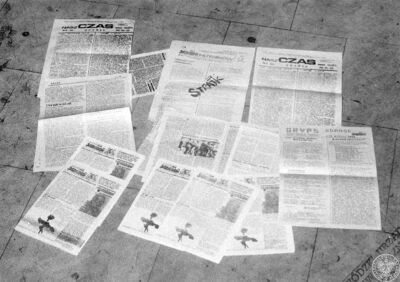 Ulotki strajkowe. Fot. Archiwum IPN