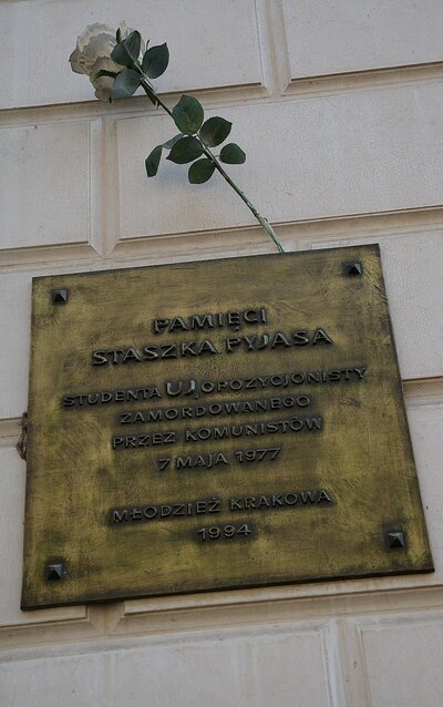 43. rocznica śmierci Stanisława Pyjasa, Kraków, 7 maja 2020. Fot. Janusz Ślęzak (IPN)