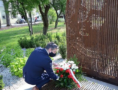 43. rocznica śmierci Stanisława Pyjasa, Kraków, 7 maja 2020. Fot. Janusz Ślęzak (IPN)