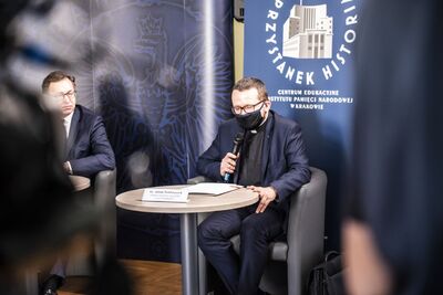 100. rocznica urodzin Jana Pawła II. Konferencja prasowa IPN – 18.05.2020. Fot. Agnieszka Masłowska (IPN)