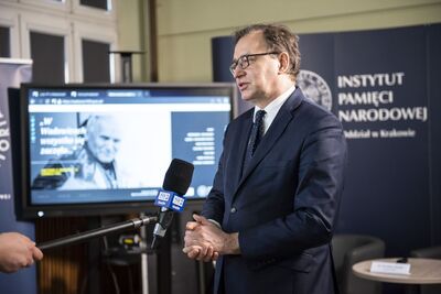 100. rocznica urodzin Jana Pawła II. Konferencja prasowa IPN – 18.05.2020. Fot. Agnieszka Masłowska (IPN)