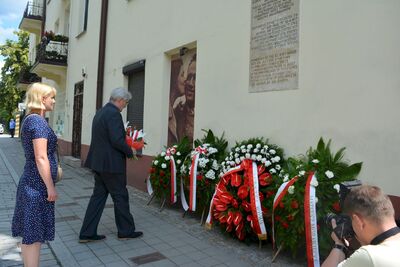4 lipca 2020. Uroczystość upamiętniająca ofiary pogromu Żydów w Kielcach. Fot. Katarzyna Pronobis (IPN)
