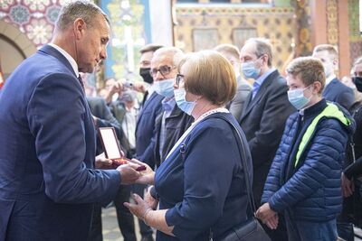 7 lipca 2020 w Rabce-Zdroju odbyły się uroczystości pogrzebowe Wojciecha Frodymy. Fot. Agnieszka Masłowska (IPN)