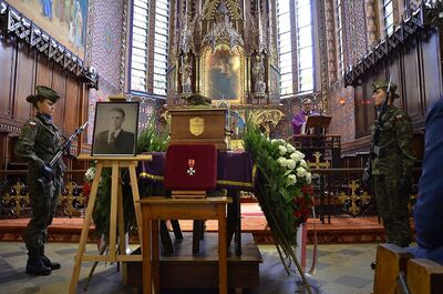 7 lipca 2020 w Rabce-Zdroju odbyły się uroczystości pogrzebowe Wojciecha Frodymy. Fot. Janusz Ślęzak (IPN)