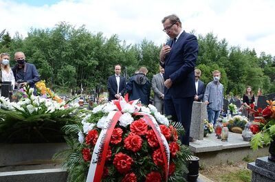 7 lipca 2020 w Rabce-Zdroju odbyły się uroczystości pogrzebowe Wojciecha Frodymy. Fot. Janusz Ślęzak (IPN)