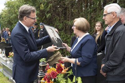 7 lipca 2020 w Rabce-Zdroju odbyły się uroczystości pogrzebowe Wojciecha Frodymy. Fot. Agnieszka Masłowska (IPN)