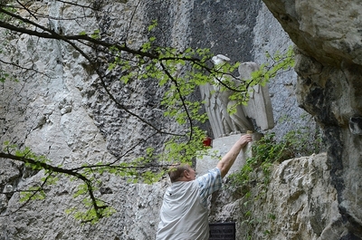 22.07.2020. Rocznica zamordowania polskich robotników niemieckiego obozu „Liban” w Krakowie. Fot. Janusz Ślęzak (IPN)