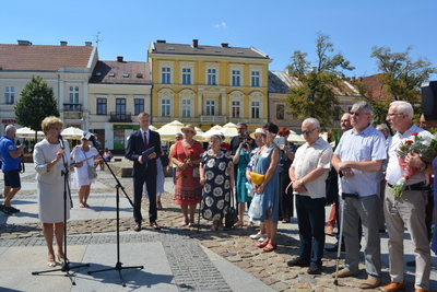 Odsłonięcie tablicy poświęconej Armii Ochotniczej 1920 r. oraz otwarcie plenerowej wystawy IPN w Kielcach fot. Katarzyna Pronobis