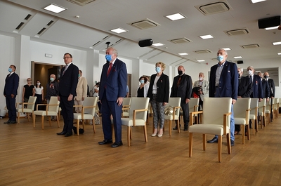 24.08.2020, Kraków. Uroczystość wręczenia Krzyży Wolności i Solidarności. Fot. Janusz Ślęzak (IPN)