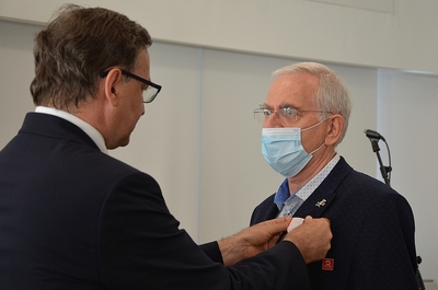 24.08.2020, Kraków. Uroczystość wręczenia Krzyży Wolności i Solidarności. Fot. Janusz Ślęzak (IPN)