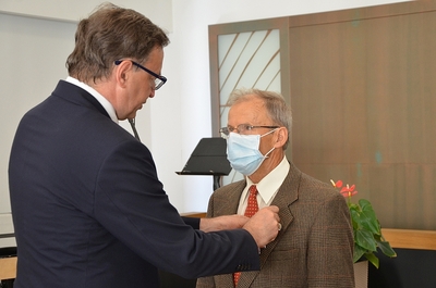 24.08.2020, Kraków. Uroczystość wręczenia Krzyży Wolności i Solidarności. Fot. Janusz Ślęzak (IPN)