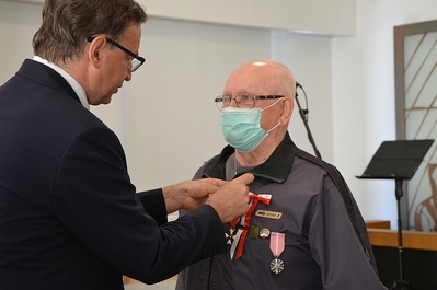 24.08.2020, Kraków. Uroczystość wręczenia Krzyży Wolności i Solidarności. Fot. Janusz Ślęzak (IPN)