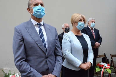 10.09.2020, uroczystość upamiętniająca działaczy WiN i PSL skazanych w procesie krakowskim. Fot. Janusz Ślęzak (IPN)