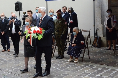 10.09.2020, uroczystość upamiętniająca działaczy WiN i PSL skazanych w procesie krakowskim. Fot. Janusz Ślęzak (IPN)