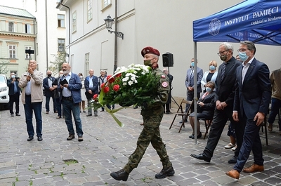 10.09.2020, uroczystość upamiętniająca działaczy WiN i PSL skazanych w procesie krakowskim. Fot. Janusz Ślęzak (IPN)