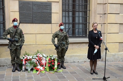 10.09.2020, uroczystość upamiętniająca działaczy WiN i PSL skazanych w procesie krakowskim. Fot. Janusz Ślęzak (IPN)