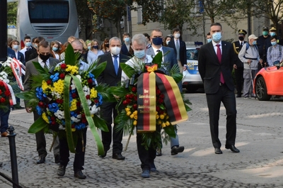 11.09.2020, uroczystości na ul. Pomorskiej w Krakowie. Fot. Janusz Ślęzak (IPN)