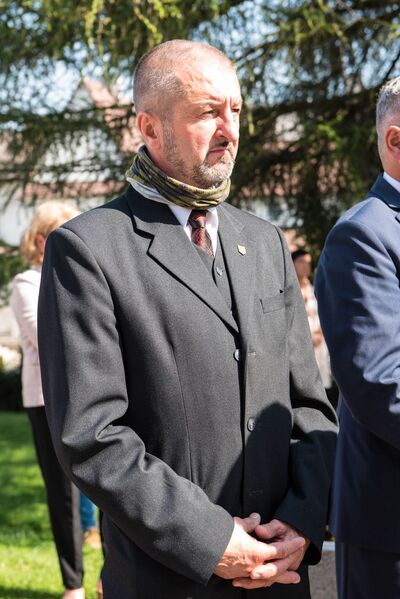 Odsłonięcie tablicy pamięci ofiar zbrodni katyńskiej – Skomielna Biała, 13 września 2020. Fot. Agnieszka Masłowska IPN