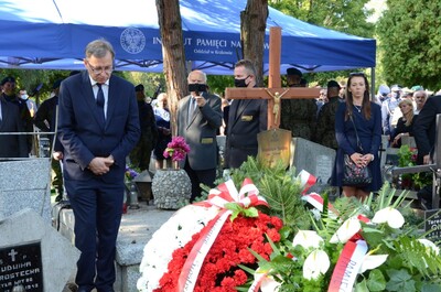 W Krakowie odbyły się uroczystości pogrzebowe Stanisława Szajny „Orła” - fot. Żaneta Wierzgacz