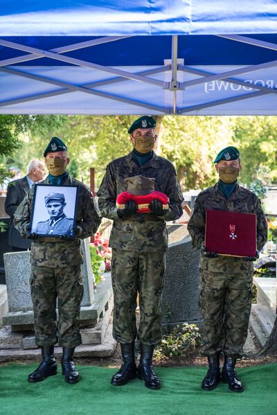 Uroczystości pogrzebowe Stanisława Szajny ps. „Orzeł” – 14 września 2020 r. Fot. Agnieszka Masłowska IPN