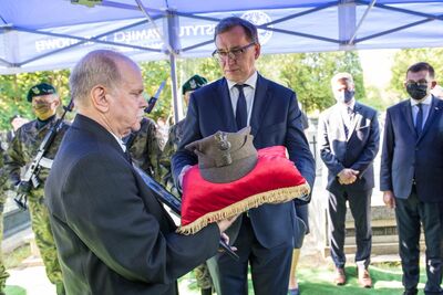 Uroczystości pogrzebowe Stanisława Szajny ps. „Orzeł” – 14 września 2020 r. Fot. Agnieszka Masłowska IPN