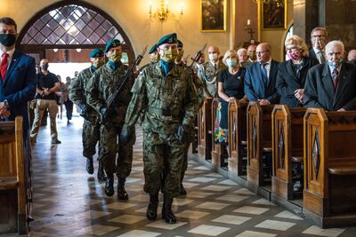 Uroczystości pogrzebowe Stanisława Szajny ps. „Orzeł” – 14 września 2020 r. Fot. Agnieszka Masłowska IPN
