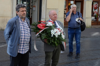22.09.2020 w Krakowie uczczono pamięć nieżyjących działaczy NZS. Fot. Janusz Ślęzak (IPN)