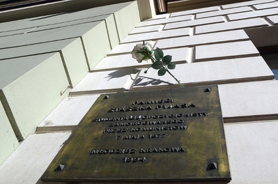 22.09.2020 w Krakowie uczczono pamięć nieżyjących działaczy NZS. Fot. Janusz Ślęzak (IPN)