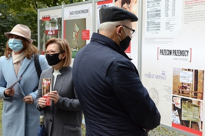 Kraków, 19.10.2020. Wystawa na Plantach o najdłuższym proteście głodowy w PRL. Fot. Janusz Ślęzak (IPN)