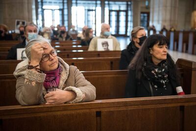 15.11.2020. VII Krakowskie Zaduszki za Żołnierzy Wyklętych-Niezłomnych. Fot. Agnieszka Masłowska (IPN)