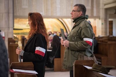 15.11.2020. VII Krakowskie Zaduszki za Żołnierzy Wyklętych-Niezłomnych. Fot. Agnieszka Masłowska (IPN)