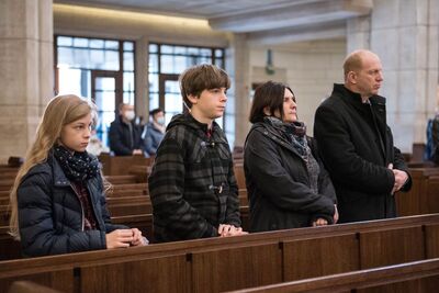 15.11.2020. VII Krakowskie Zaduszki za Żołnierzy Wyklętych-Niezłomnych. Fot. Agnieszka Masłowska (IPN)