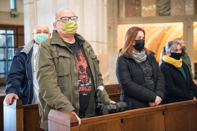 15.11.2020. VII Krakowskie Zaduszki za Żołnierzy Wyklętych-Niezłomnych. Fot. Agnieszka Masłowska (IPN)