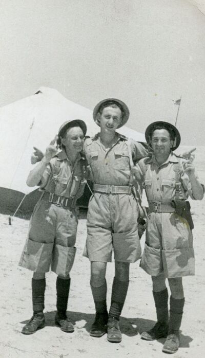 Ułani Karpaccy w El Amiriya koło Aleksandrii (II 1942). Fot. ze zbiorów R. Dyrcza