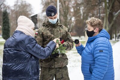 10.12.2020. Krakowska uroczystość w przeddzień rocznicy śmierci gen. Maczka. Fot. Agnieszka Masłowska (IPN)