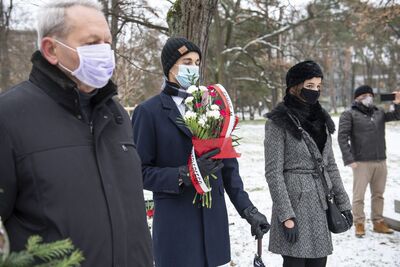 10.12.2020. Krakowska uroczystość w przeddzień rocznicy śmierci gen. Maczka. Fot. Agnieszka Masłowska (IPN)