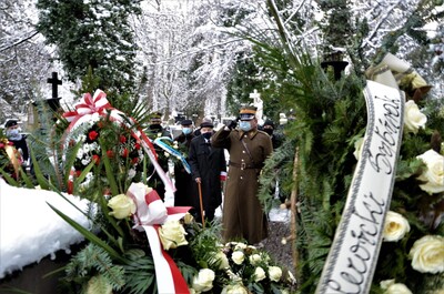 Uroczystość pogrzebowa śp. Aleksandry Szemioth. fot. Żaneta Wierzgacz IPN