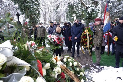 Uroczystość pogrzebowa śp. Aleksandry Szemioth. fot. Żaneta Wierzgacz IPN