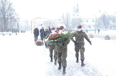 10.02.2021. Krakowskie uroczystości w 81. rocznicę pierwszej deportacji Polaków z Kresów Wschodnich. Fot. Janusz Ślęzak (IPN)