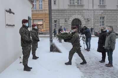 10.02.2021. Krakowskie uroczystości w 81. rocznicę pierwszej deportacji Polaków z Kresów Wschodnich. Fot. Janusz Ślęzak (IPN)