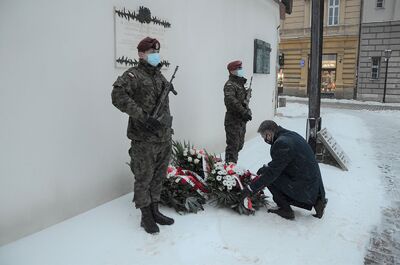 10.02.2021. Krakowskie uroczystości w 81. rocznicę pierwszej deportacji Polaków z Kresów Wschodnich. Fot. Janusz Ślęzak (IPN)