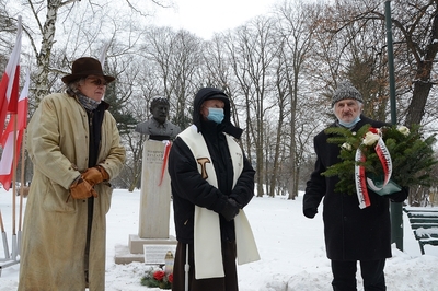 11.02.2021 w Krakowie uczczono gen. Kuklińskiego w 17. rocznicę jego śmierci. Fot. Janusz Ślęzak (IPN)