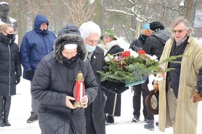 11.02.2021 w Krakowie uczczono gen. Kuklińskiego w 17. rocznicę jego śmierci. Fot. Janusz Ślęzak (IPN)