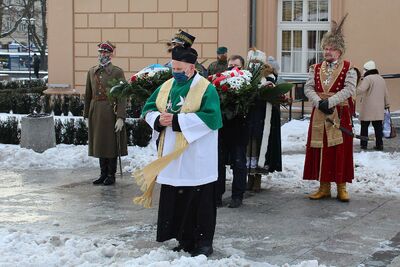 11.02.2021 w Krakowie uczczono gen. Kuklińskiego w 17. rocznicę jego śmierci. Fot. Janusz Ślęzak (IPN)